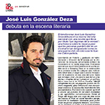 José Luis González Deza debuta en la escena literaria