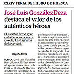 José Luis González Deza destaca el valor de los auténticos héroes